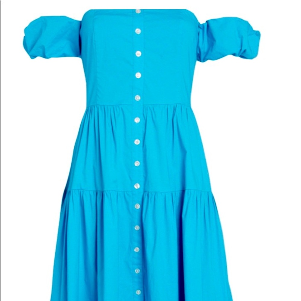 Staud Elio off the shoulder dress